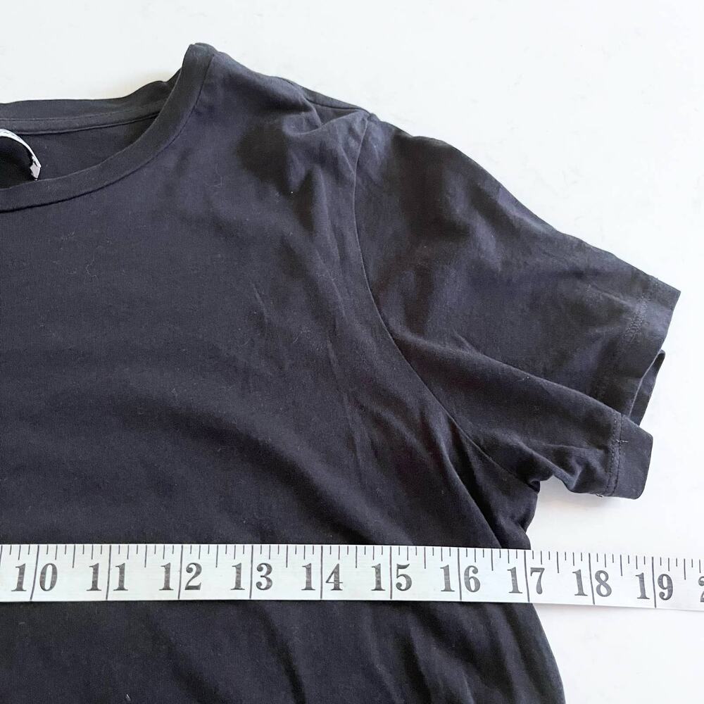 Dorothee Schumacher black tshirt with ruffle bottom detail size 3 - Picture 6 of 8